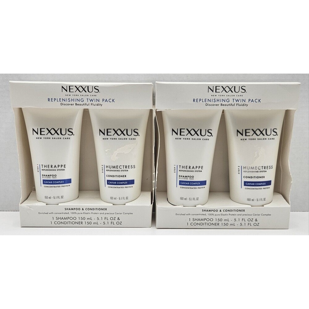 4 Nexxus Therappe shampoo & Humectress Conditioners Caviar Complex 5.1oz NIP
